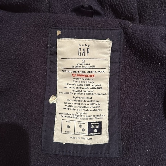 Baby GAP winter coat toddler size 3 very warm - Picture 3 of 7